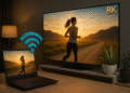 Connect PC to Smart TV: Stream your laptop over Wi‑Fi to an 8K TV, mirroring your screen and playing video at home.