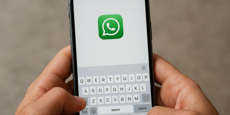 Desactivar autocorrector YA: escribe libre en 1 min ⏱️🔥 13 Desactivar autocorrector en iPhone: pantalla de WhatsApp con teclado abierto, pasos para quitar la autocorrección del teclado en iOS.