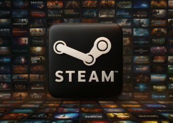 Steam Game Move: verplaats alles naar SSD zonder opnieuw te installeren! 🚀 1 Steam-games verplaatsen: Steam-logo op de achtergrond van de bibliotheek, handleiding voor het overbrengen van games naar een andere map of schijf op de pc.