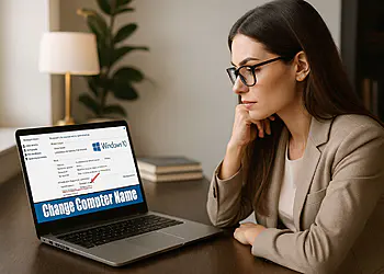 Renommer mon PC : fait en 10 secondes, adieu les noms bizarres 🔥 48 Renommer un PC sous Windows 11 : l’écran Paramètres affiche « Modifier le nom de l’ordinateur ». Guide avec 3 méthodes rapides : CMD, PowerShell et Paramètres.