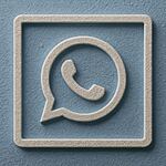 WhatsApp Plus Blue - Icono 3D de WhatsApp sobre fondo azul, ilustrando WhatsApp Plus Blue y sus funciones secretas, trucos avanzados de privacidad y personalización para la app de mensajería.