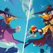 Darkwing Negaduck Winterspell - 来自迪士尼 Lorcana Winterspell 的插图，展示了 Darkwing Duck 的两个版本对峙，他们穿着不同的服装，动作生动，艺术风格来自新的收藏卡牌套装。