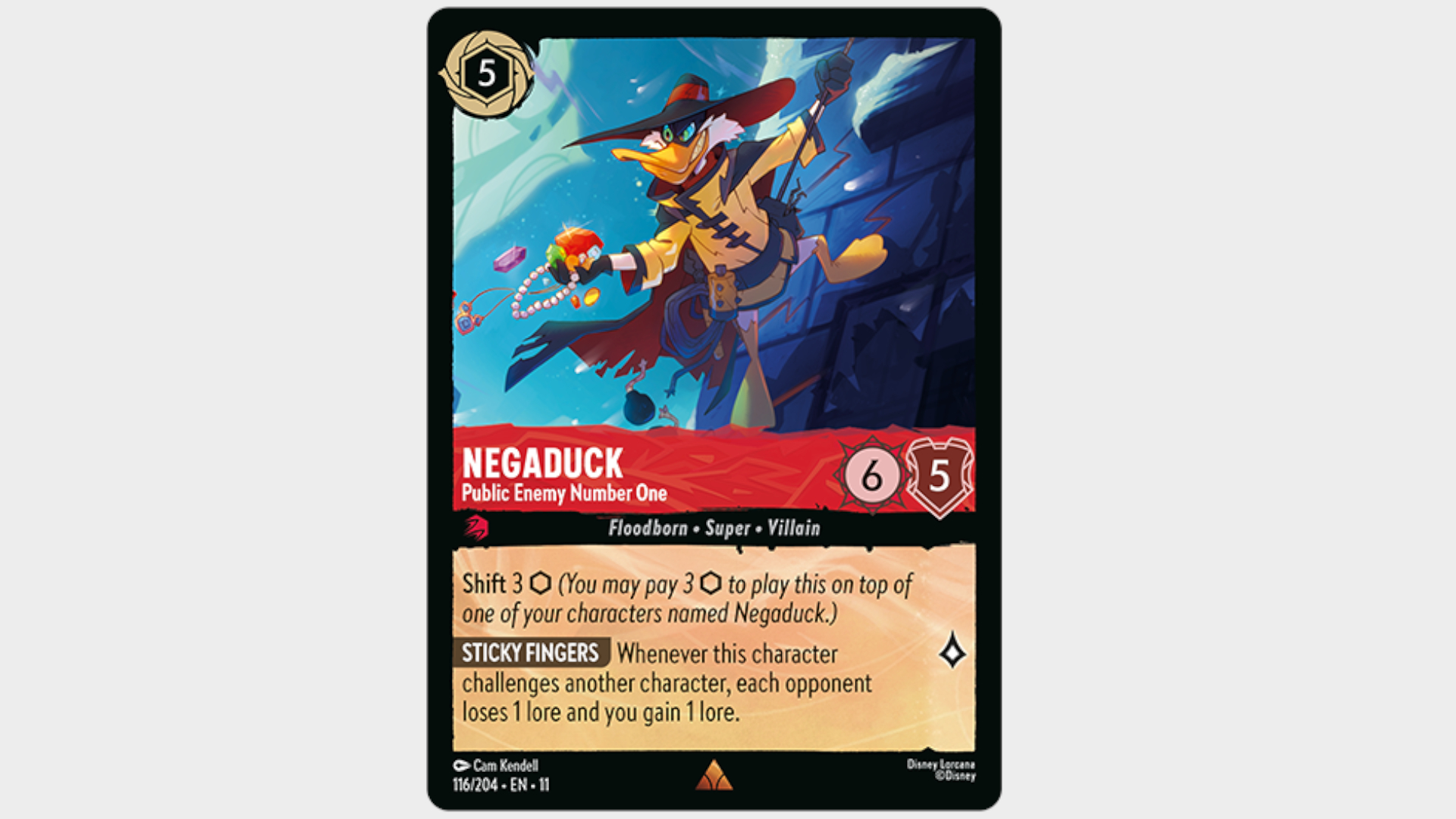 Открытка Negaduck на простом фоне