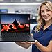 Mantenimiento ThinkPad T14 Gen 4 AMD En Uso Real 22 Manutenção do ThinkPad T14 Gen 4 AMD em uso real: laptop aberto e em funcionamento durante análise técnica em ambiente profissional.