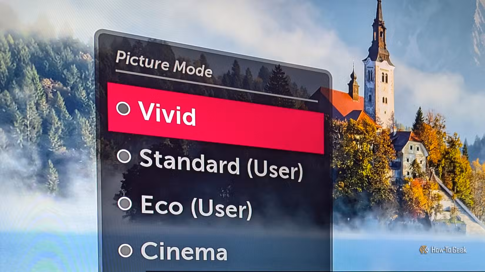 Modalità immagine su una smart TV