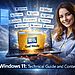 Windows 11 God Mode: Frau hält Laptop mit Ordner "God Mode" und erweiterten Systemoptionen für Konfiguration, Verwaltungstools und PC-Optimierung.