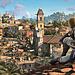 Assassin's Creed Black Flag Resynced: Pirate protagonist observing a Caribbean colonial city with ships in the harbor and historical architecture, showcasing visual enhancements and key gameplay changes